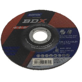 Norton Aluminium Oxide Abrasive Disc Cutting Disc 125 mm Coarse Grade P24 Grit 66252831517