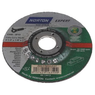 Norton Silicon Carbide Abrasive Cutting Disc 115 mm Diameter Coarse Grade P30 Grit 66252835442