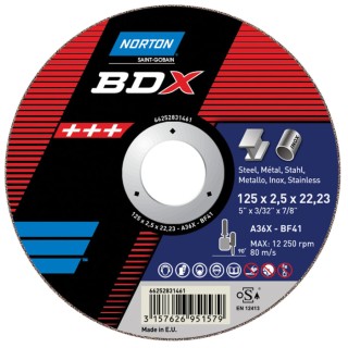 Norton Aluminium Oxide Abrasive Disc Cutting Disc, 180 mm Diameter, Coarse Grade, P24 Grit 66252831525