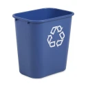 Rubbermaid Commercial Products Polyethylene Blue Waste Bin 27L Capacity FG295673BLUE