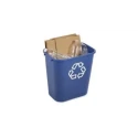 Rubbermaid Commercial Products Polyethylene Blue Waste Bin 27L Capacity FG295673BLUE