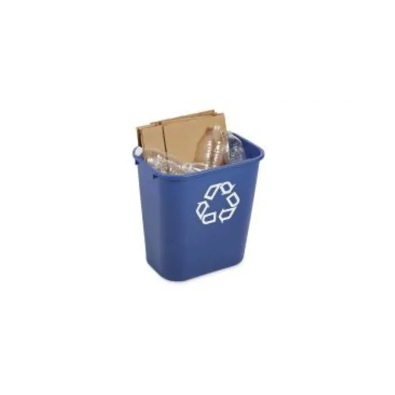 Rubbermaid Commercial Products Polyethylene Blue Waste Bin 27L Capacity FG295673BLUE