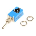 APEM Toggle Switch PCB Mount On-On SPDT Through Hole Terminal 4A 30V DC 125V AC Brass Actuator 21136NA