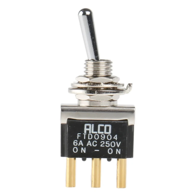 TE Connectivity Toggle Switch Panel Mount On-On SPDT Solder Terminal 12V dc 250V ac FTD0904