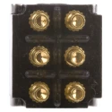 TE Connectivity Panel Mount Toggle Switch DPDT On-On 20V DC 20V AC Brass Actuator FTN59G04