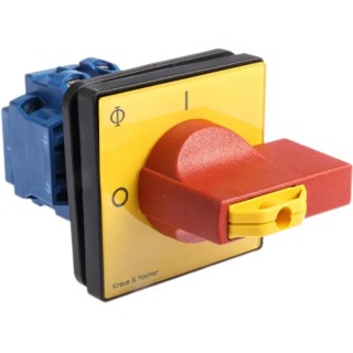 Kraus & Naimer 3-Pole Surface Isolator Switch, IP65, 20A, Red Handle, Series KG10