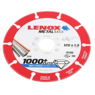 Lenox Aluminium Oxide Abrasive Cutting Disc 125 mm Fine Grade P120 Grit 2030866