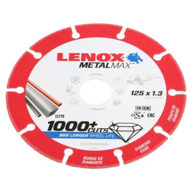 Lenox Aluminium Oxide Abrasive Cutting Disc 125 mm Fine Grade P120 Grit 2030866
