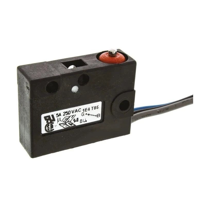 Saia-Burgess Plunger Micro Switch Pre-Wired Terminal 5A 250V AC SPDT IP67 V3S-UL