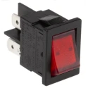 Arcolectric (Bulgin) Ltd Illuminated DPST On-Off Rocker Switch Panel Aluminium Housing IP66 10A 250V AC H8553VBNAA