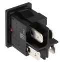 Arcolectric (Bulgin) Ltd Illuminated DPST On-Off Rocker Switch Panel Aluminium Housing IP66 10A 250V AC H8553VBNAA
