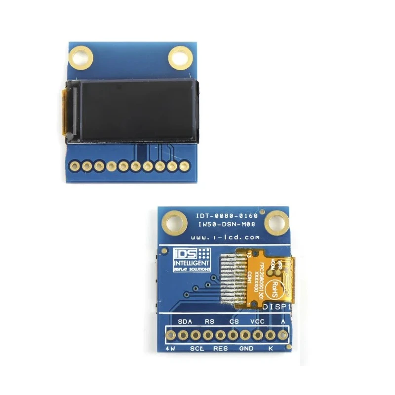RS PRO TFT LCD Colour Display 0.96 in 80 x 160 Pixel SPI Interface LED Backlight 400cd/m² Brightness 180-9036