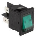 Arcolectric (Bulgin) Ltd Illuminated DPST On-Off Rocker Switch Panel 10A 250V AC Aluminium Housing IP66 H8553VBNAB