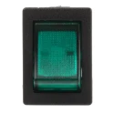 Arcolectric (Bulgin) Ltd Illuminated DPST On-Off Rocker Switch Panel 10A 250V AC Aluminium Housing IP66 H8553VBNAB