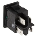 Arcolectric (Bulgin) Ltd Illuminated DPST On-Off Rocker Switch Panel 10A 250V AC Aluminium Housing IP66 H8553VBNAB