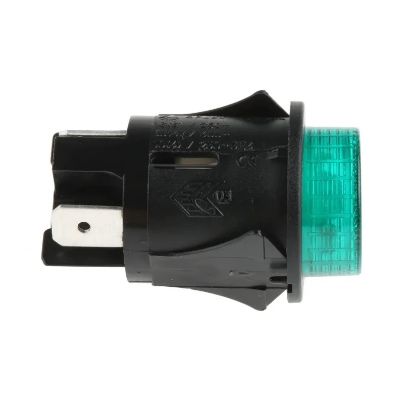 RS PRO Illuminated Latching Push Button Switch, Panel Mount, 25 mm Cutout, DPST, Green LED, IP67, 250 V AC 319-449