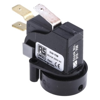 RS PRO Surface Mounted 250 mm Momentary Air Switch SPCO Model 319-708 United Kingdom