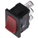 Arcolectric (Bulgin) Ltd SPDT On-On Rocker Switch Panel Aluminium Housing Red Actuator IP66 H8610VBAAE