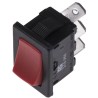 Arcolectric (Bulgin) Ltd SPDT On-On Rocker Switch Panel Aluminium Housing Red Actuator IP66 H8610VBAAE