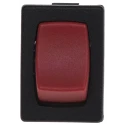 Arcolectric (Bulgin) Ltd SPDT On-On Rocker Switch Panel Aluminium Housing Red Actuator IP66 H8610VBAAE