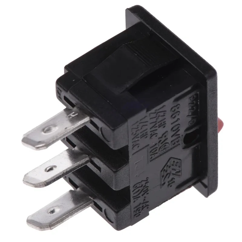 Arcolectric (Bulgin) Ltd SPDT On-On Rocker Switch Panel Aluminium Housing Red Actuator IP66 H8610VBAAE
