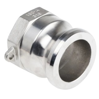 RS PRO Stainless Steel Hose Connector 38.1 mm ID, 17 bar Pressure, Female BSPT Connection 1-1/2 in Adapter 317-507