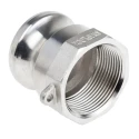 RS PRO Stainless Steel Hose Connector 38.1 mm ID, 17 bar Pressure, Female BSPT Connection 1-1/2 in Adapter 317-507