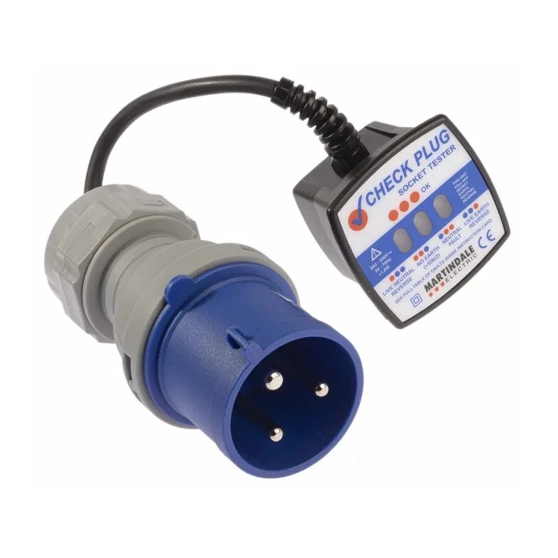 Martindale Industrial 3-Pin Socket Tester 230V AC 32A CAT III CP201-32