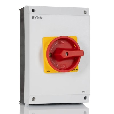 Eaton 3-Pole Surface Mount Isolator Switch IP65, 32A, 30kW, P3-63 Series, 