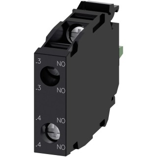 Siemens SIRIUS ACT 3SU14 Series Contact Block, 2 NO, 500 V ac, 500 V dc, Screw Terminal 3SU1400-1AA10-1NA0