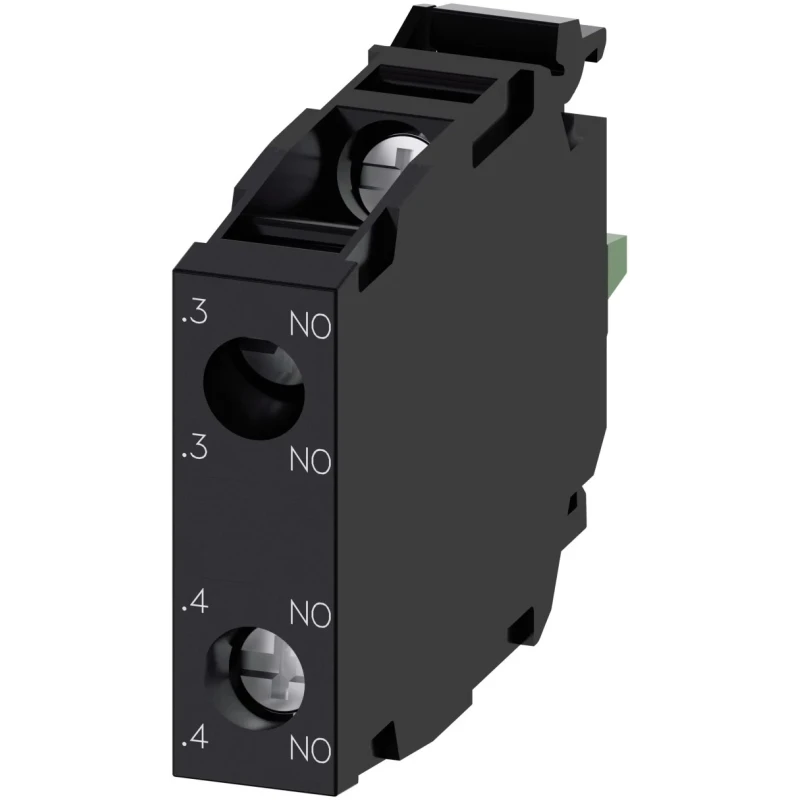Siemens SIRIUS ACT 3SU14 Series Contact Block, 2 NO, 500 V ac, 500 V dc, Screw Terminal 3SU1400-1AA10-1NA0