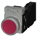 Siemens SIRIUS ACT 3SU11 Series Panel Mount Momentary Push Button Switch, Red Round Actuator, SPDT, 22 mm 3SU1150-0AB20-1FA0