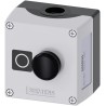 Siemens Push Button Control Station SPST, Plastic Enclosure, 1 Cutout, Black Push Button, IP66 IP69 IP67 3SU1801-0AE00-2AB1