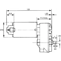 Crouzet Geared DC Motor, 12V DC, 17W Power, 1.2 Nm Torque, 100 RPM Speed, 6 mm Shaft Diameter, Metal Gearhead 82802013