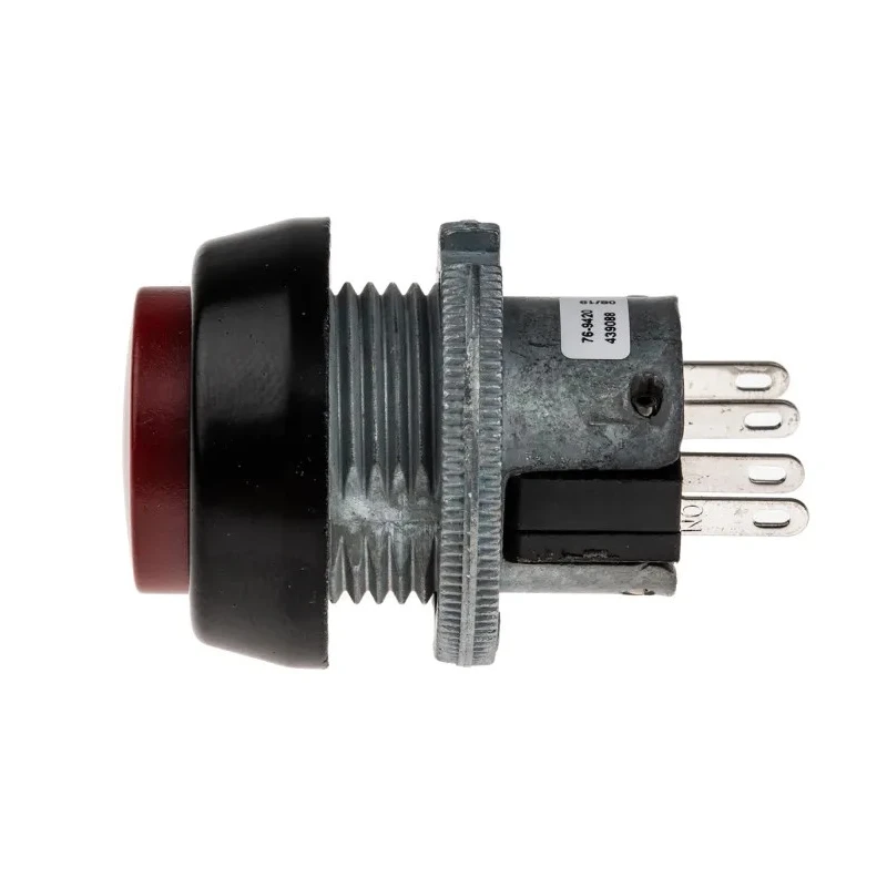 ITW Switches 76-94 Series Push Button Switch, Momentary, Panel Mount, 22 mm Cutout, SPDT, Clear LED, IP67 76-9420/439088R