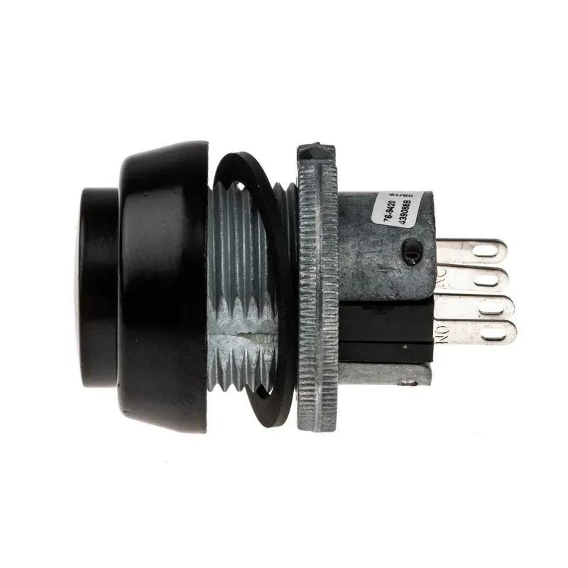 ITW Switches 76-94 Series Panel Mount Momentary Push Button Switch, 22 mm Cutout, SPDT, Clear LED, IP67, 250 76-9420/439088B