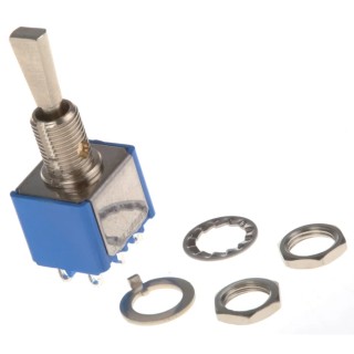 APEM Toggle Switch Panel Mount On-Off-On DPDT Solder Terminal 4A 30V dc 250V ac 5649A9