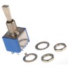 APEM Toggle Switch Panel Mount On-Off-On DPDT Solder Terminal 4A 30V dc 250V ac 5649A9