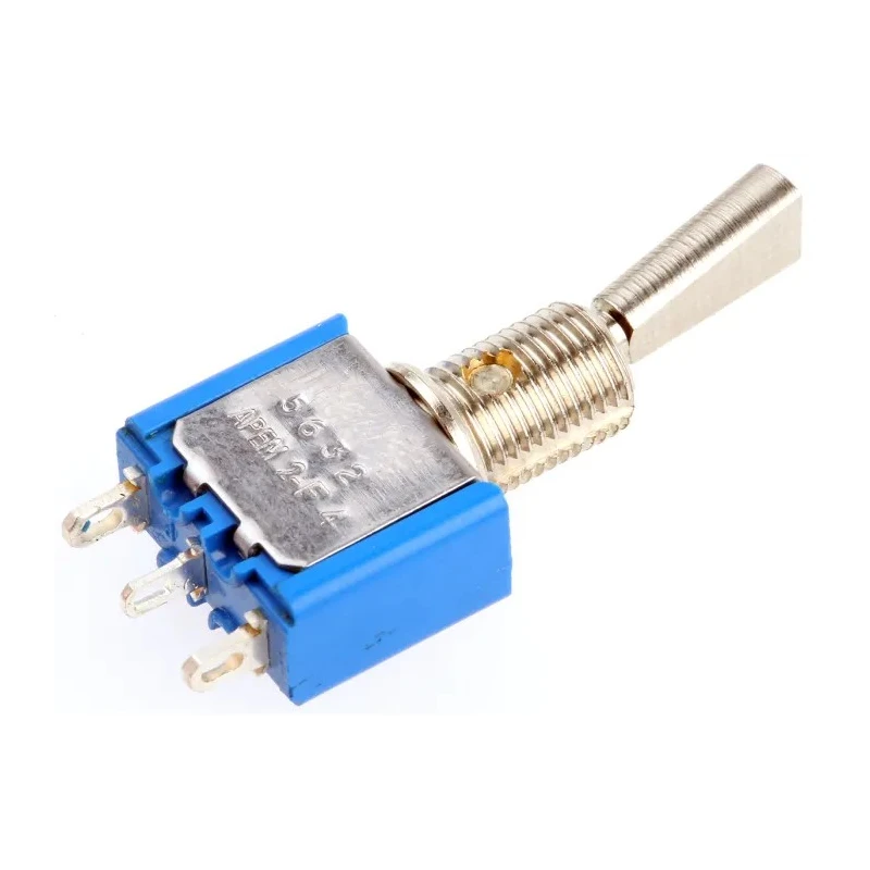 APEM Panel Mount Toggle Switch On-On SPDT Solder Terminal 30 V dc 250 V ac 5632A9