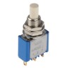 APEM 18000 Series Miniature Momentary Push Button Switch, Panel Mount, 6.5 mm Cutout, SPDT, 125 V AC, Grey Actuator 18535CD