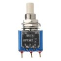 APEM 18000 Series Miniature Momentary Push Button Switch, Panel Mount, 6.5 mm Cutout, SPDT, 125 V AC, Grey Actuator 18535CD