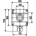 Eaton GHG411 Series Pull Release Emergency Stop Push Button, Surface Mount, SPDT, IP66 GHG411