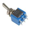 APEM Toggle Switch Panel Mount On-On DPDT Solder Terminal 30 V dc 250 V ac 5646A9