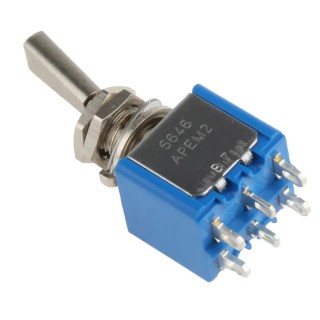 APEM Toggle Switch Panel Mount On-On DPDT Solder Terminal 30 V dc 250 V ac 5646A9