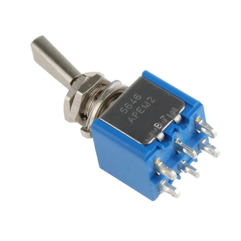 APEM Toggle Switch Panel Mount On-On DPDT Solder Terminal 30 V dc 250 V ac 5646A9
