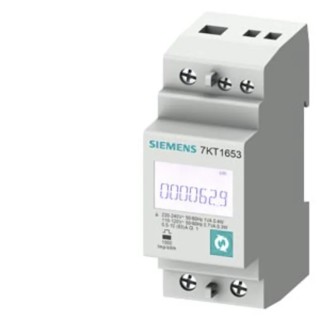 Siemens 1 Phase Digital LCD Energy Meter 230 V, 65 A, Modbus RTU/ASCII + MID 7KT1652