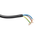 RS PRO Unterminated to BS1363 Power Cord 6 m Black PVC 250V 10A BS1363