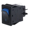 Carlingswitch SPST On-Off On-Off Rocker Switch Panel IP67 IP66 Aluminium Housing Blue Actuator 621-1691909LUXS
