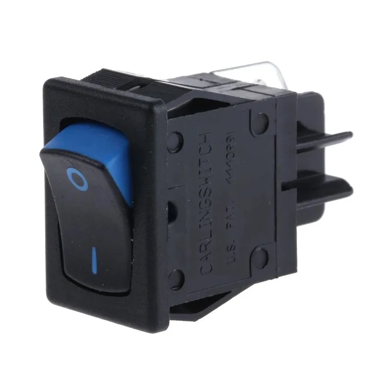 Carlingswitch SPST On-Off On-Off Rocker Switch Panel IP67 IP66 Aluminium Housing Blue Actuator 621-1691909LUXS
