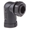 PMA Angled Black Conduit Fitting 12 mm Nominal Size M16 Thread Polyamide 6 IP66 ALWD-M162